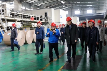 国度邮政局赵民一行莅临888集团电子游戏调研快递包装绿色治理试点工作