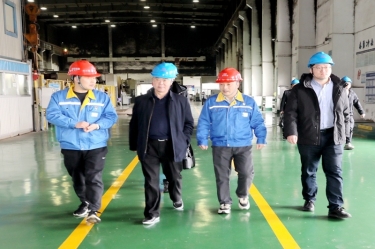 2024年 1月30日，浙江省经信厅机关党委二级巡视员孙自强莅临888集团电子游戏纸业发展岁末岁首安全出产督导