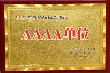 喜报！888集团电子游戏纸业荣获平湖市2024年度清廉民营企业建设AAAA级单元称号